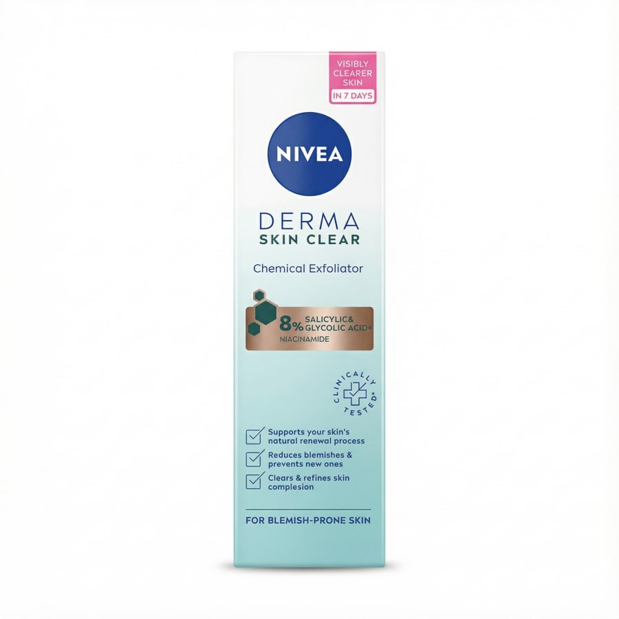 Nivea Derma Skin Clear Efnapíling 8% AHA/BHA + Níasínamíð