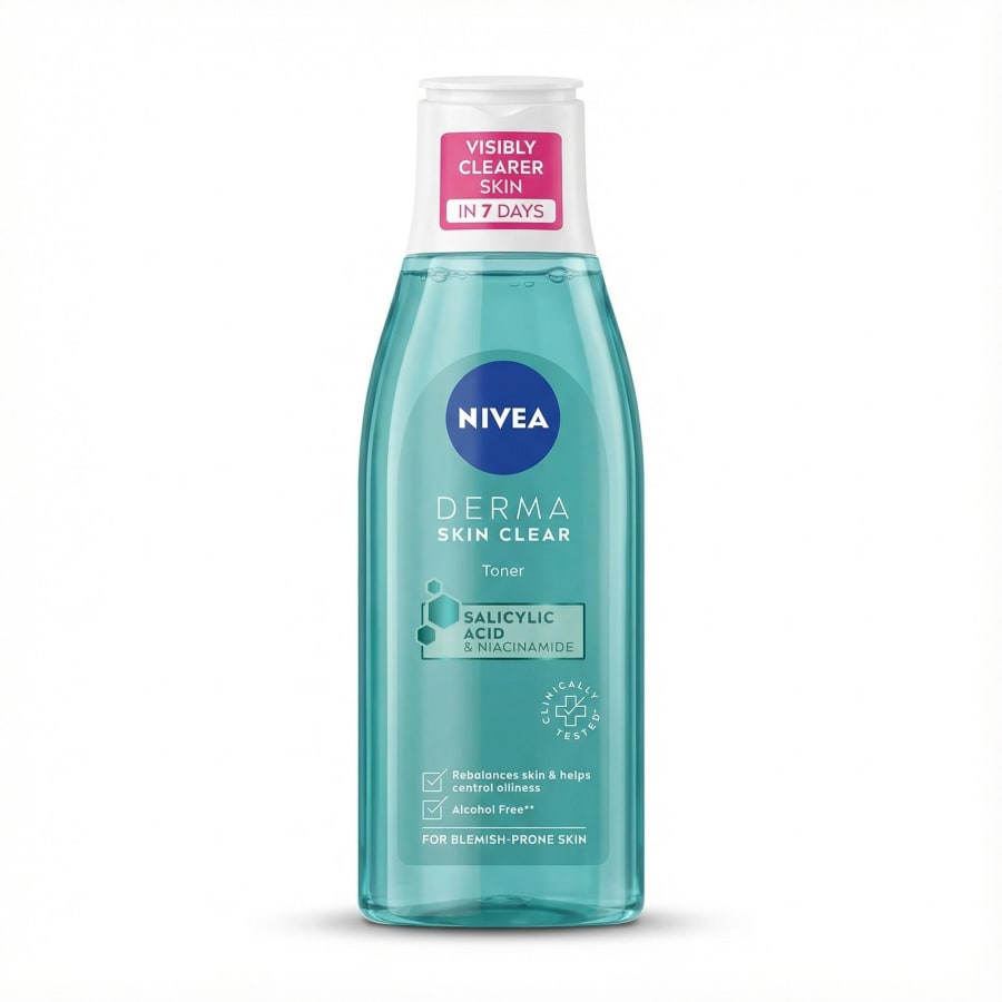 NIVEA Derma Skin Clear andlitsvatn með salisýlsýru og níasínamíði 200 ml