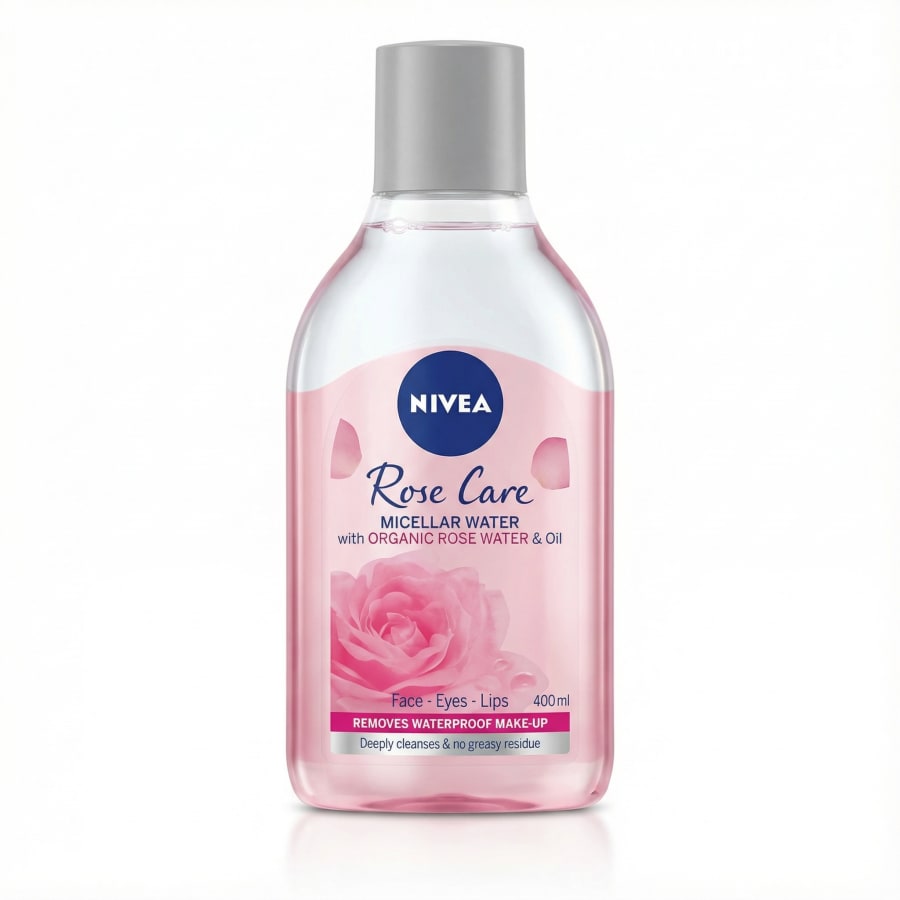 NIVEA Rose Care míselluvatn með lífrænu rósavatni og olíu 400 ml