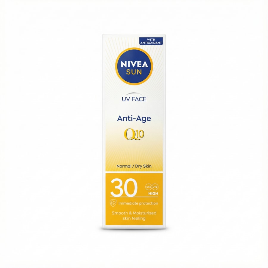 Nivea Sun UV andlits sólarvörn and-öldrun Q10 SPF 30 fyrir venjulega/þurra húð 50 ml