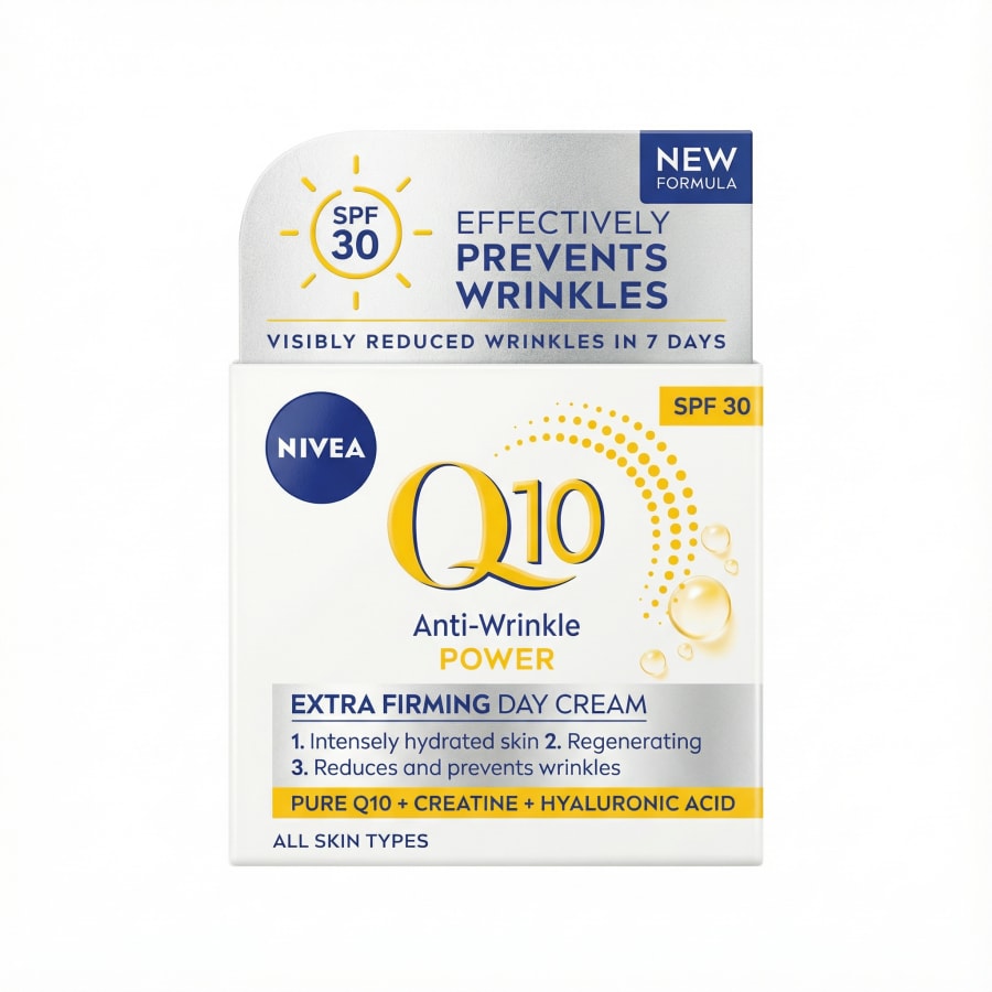 Nivea Q10 Hrukkuvarnandi Sérlega Stinnandi Dagkrem SPF 30 50 ml