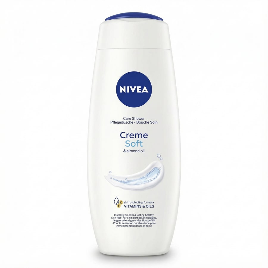 NIVEA Creme Soft sturtusápa með möndluolíu 500 ml