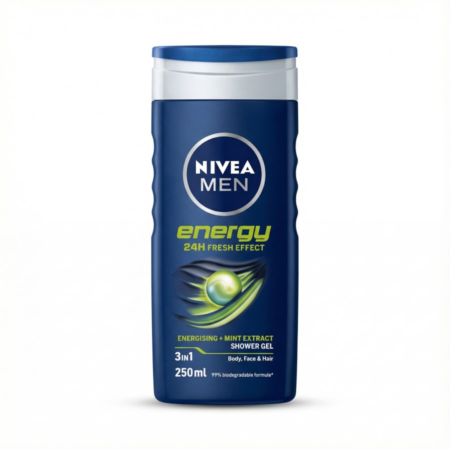 NIVEA Men Energy sturtusápa 3-í-1 250 ml