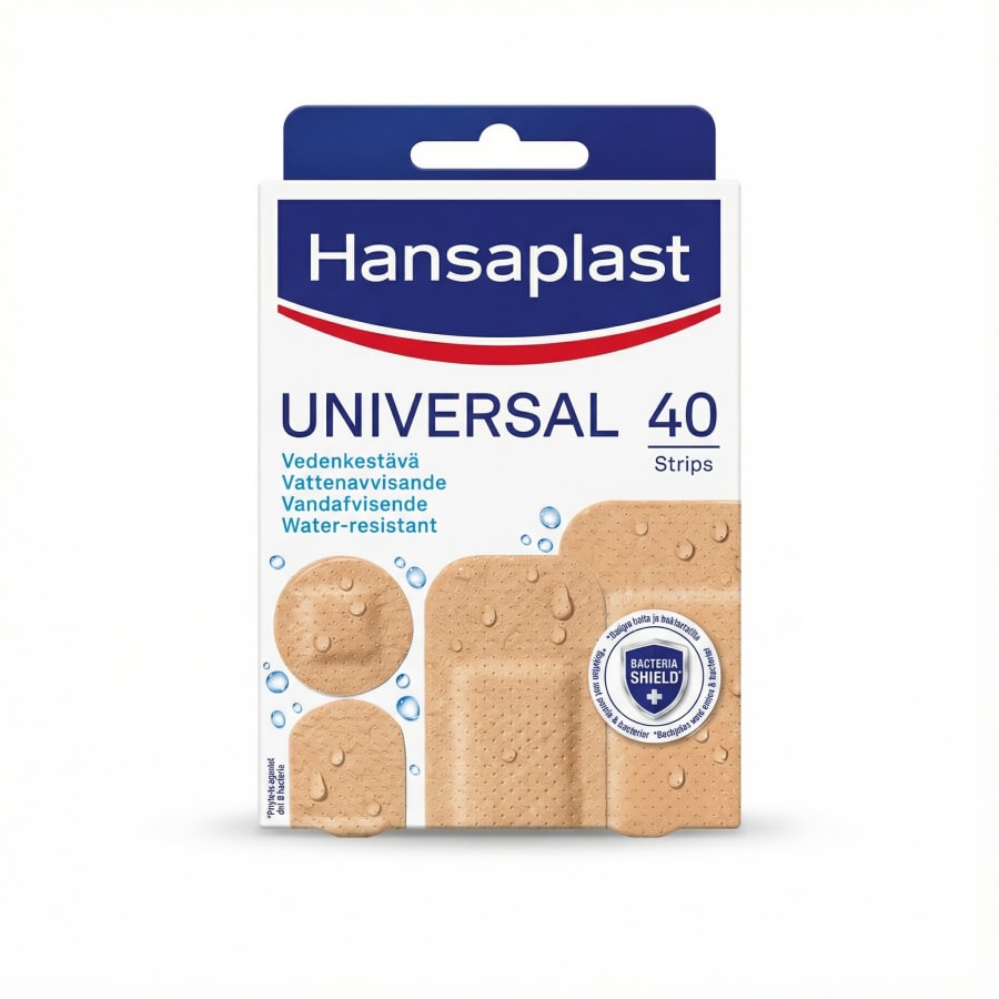 Hansaplast Universal vatnsheldir plástrar, 40 stk