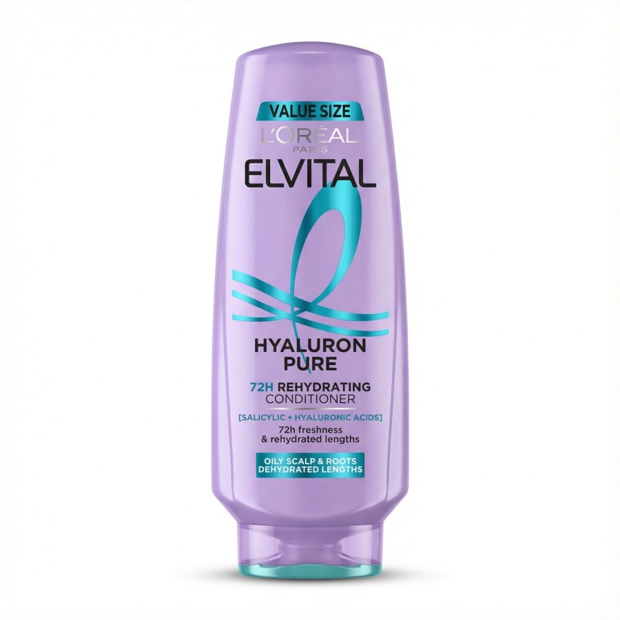 L'Oréal Paris Elvital Hyaluron Pure 72 klst. rakagefandi hárnæring 300 ml