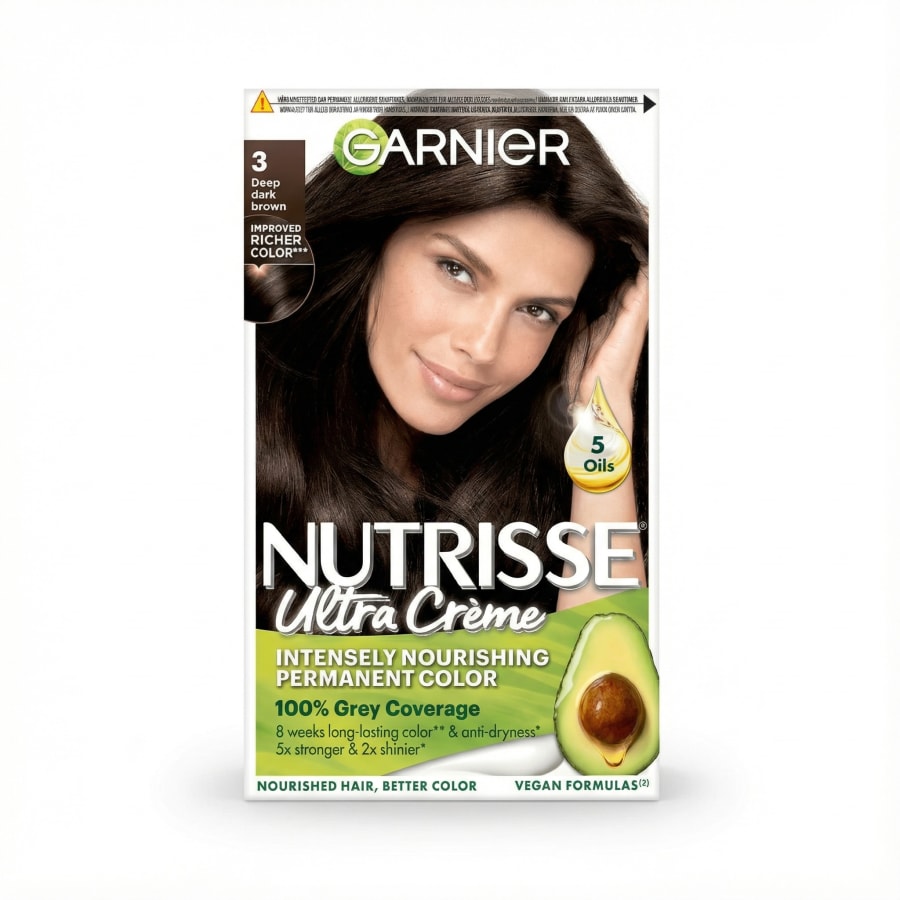 Garnier Nutrisse Ultra Crème 3 Djúpur dökkbrúnn varanleg hárlitun