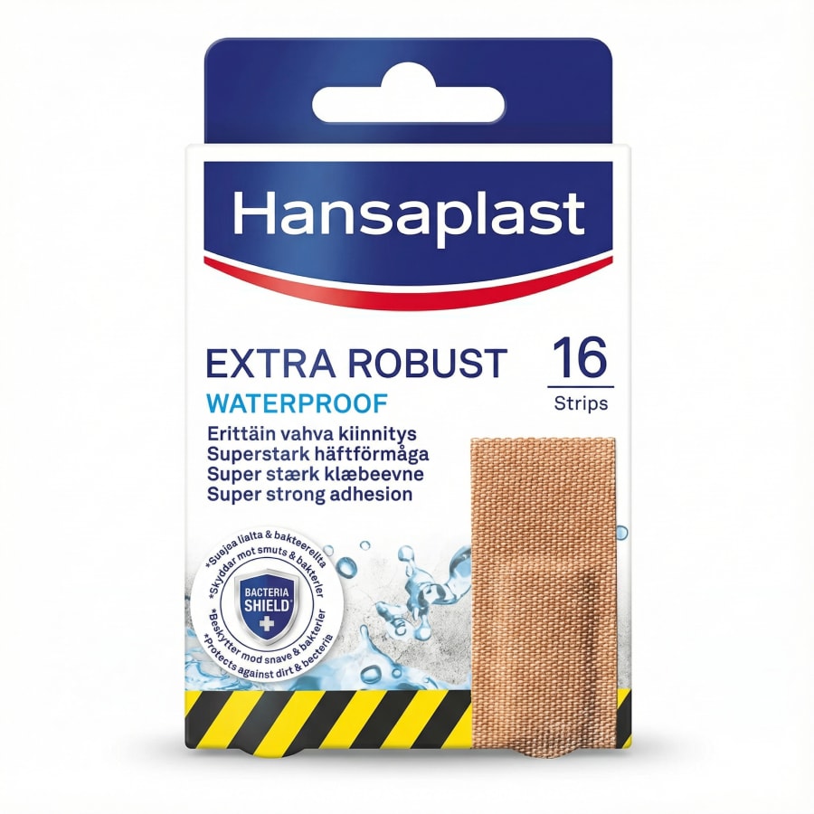 Hansaplast Extra Robust vatnsheldir plástrar 16 stk