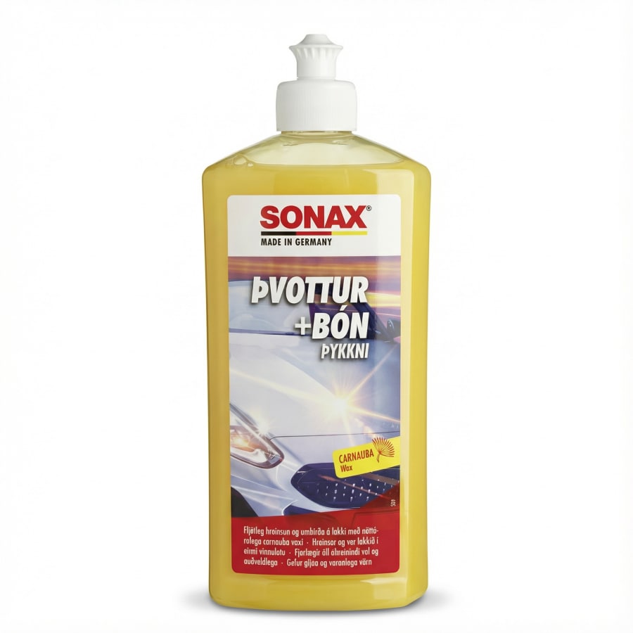 SONAX Þvottur + Bón Þykkni Carnauba Wax 500 ml