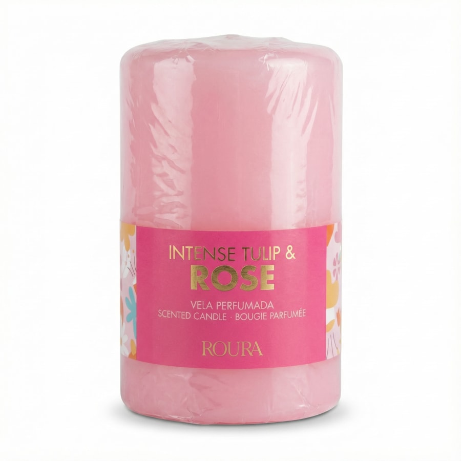 Roura Intense túlípana- og rósailmkerti