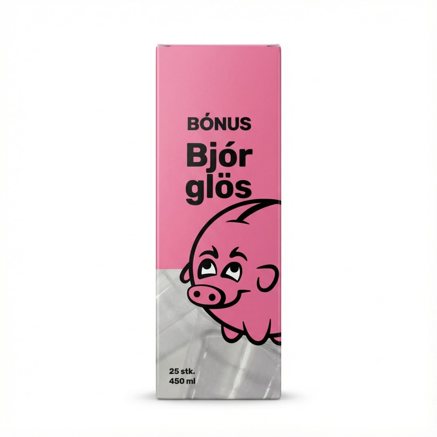 BÓNUS Bjór glös 25 stk 450 ml