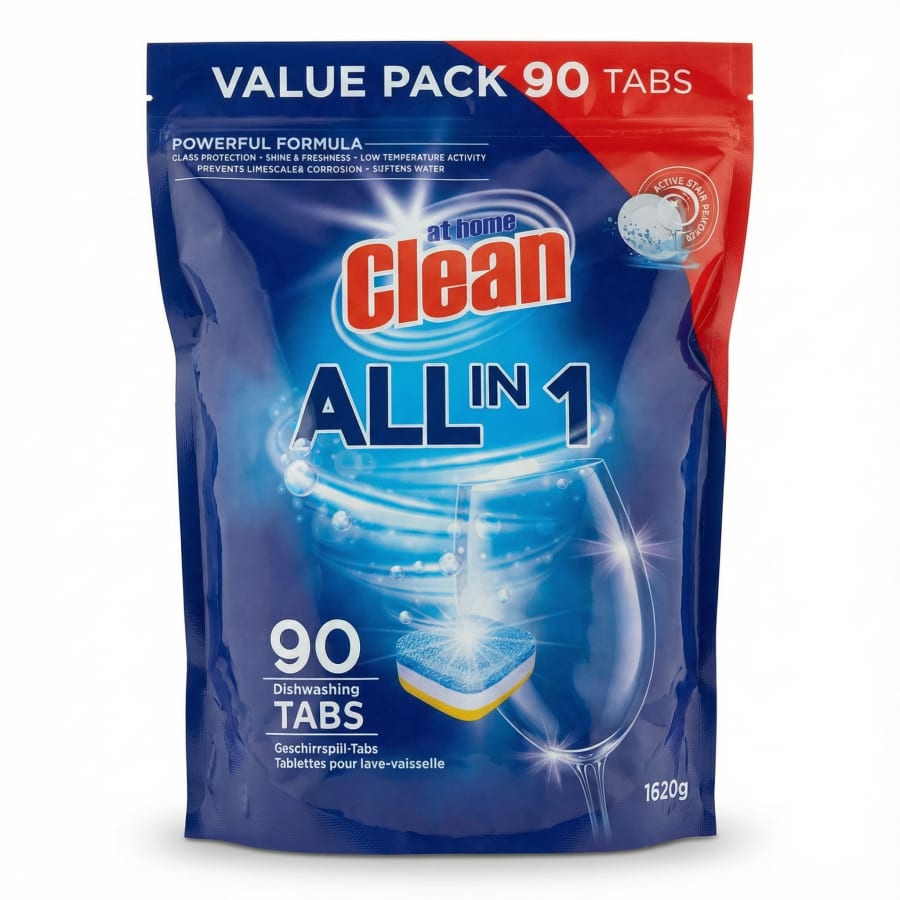 At Home Clean All-in-1 Active Uppþvottatöflur 1620 g