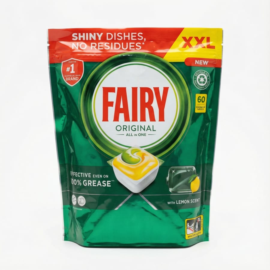 Fairy All in One Original Sítróna uppþvottavélarhylki, 50 stk