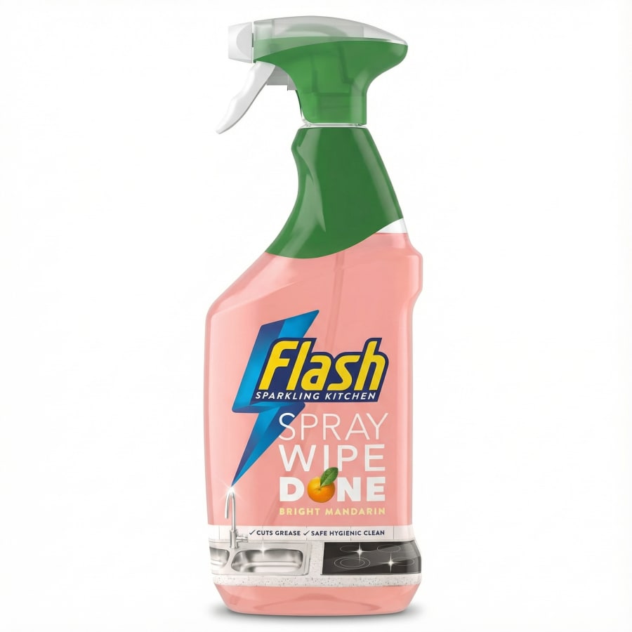 Flash glansandi eldhússprey björt mandarína 800 ml