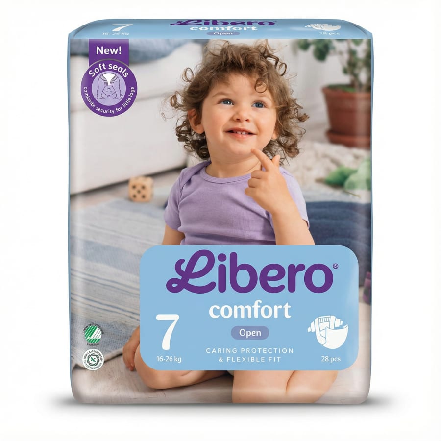 Libero Comfort 7 bleyjur 28 stk (16–26 kg)