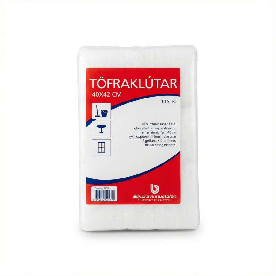 Blindravinnustofan Töfraklútar 10 stk (40 x 42 cm)