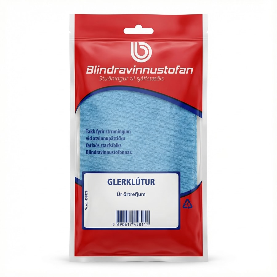Blindravinnustofan Glerklútur úr örtrefjum 1 stk