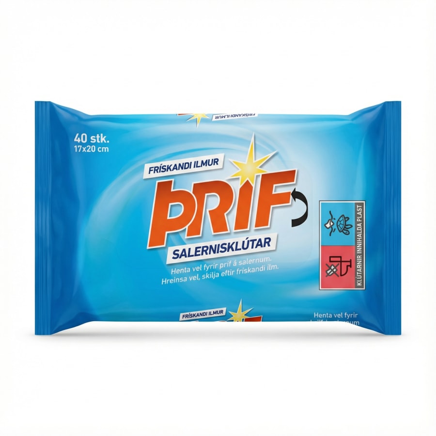 PríF Salernisklútar Frískandi Ilmur 40 stk