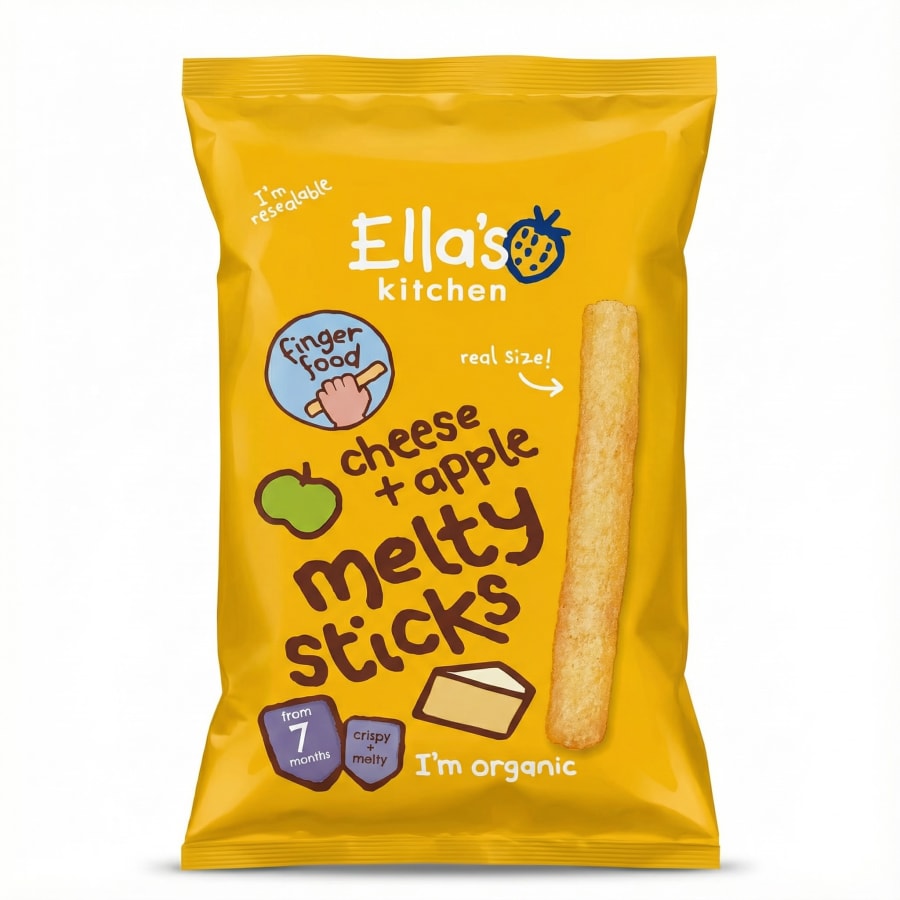 Ella's Kitchen ostur + epli bráðandi stangir 16 g