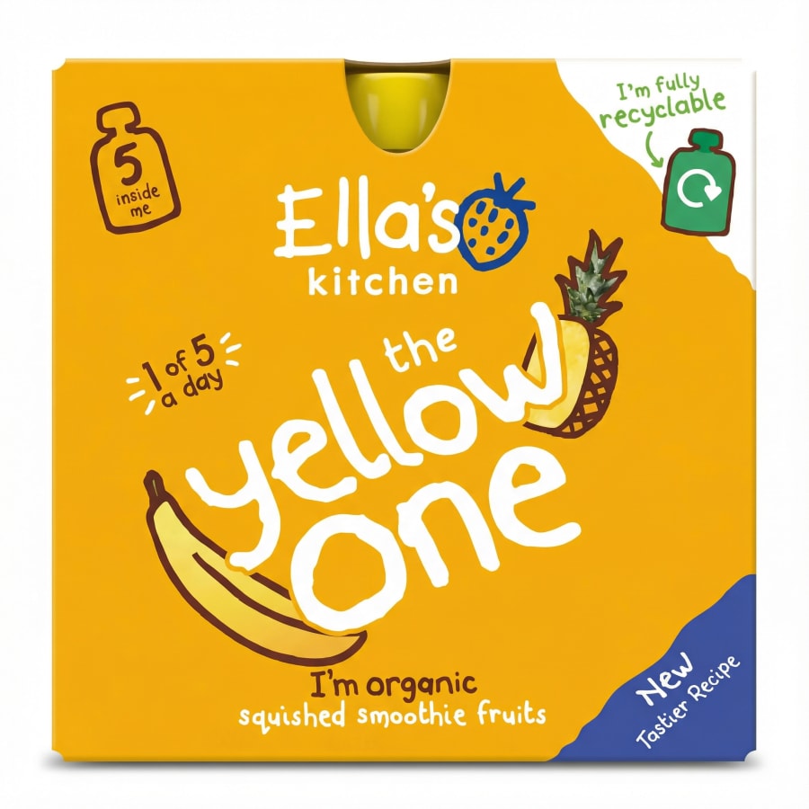 Ella's Kitchen The Yellow One lífrænn ávaxtasmoothie 5 x 90 g