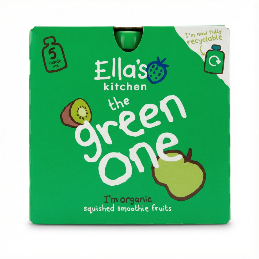 Ella's Kitchen The Green One lífrænn ávaxtasmúði 5 x 90 g