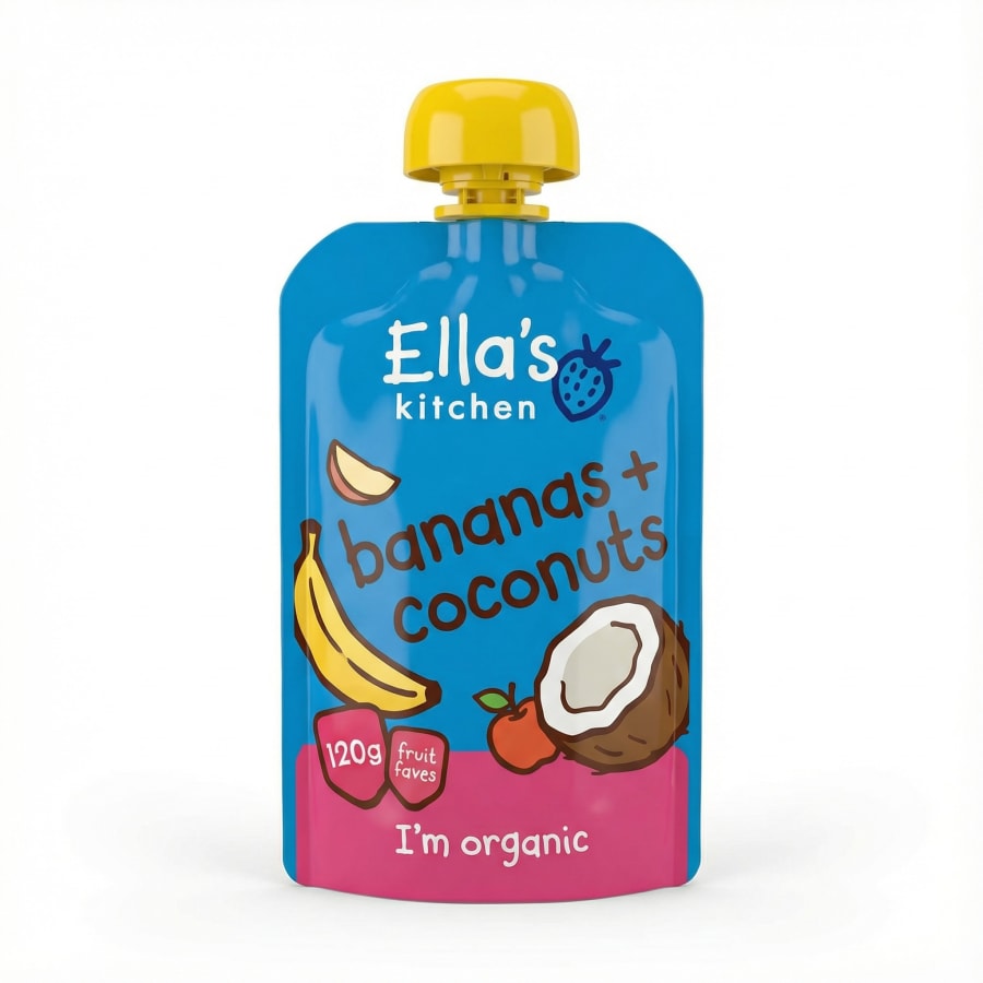 Ella's Kitchen Bananar + kókoshnetur 120 g