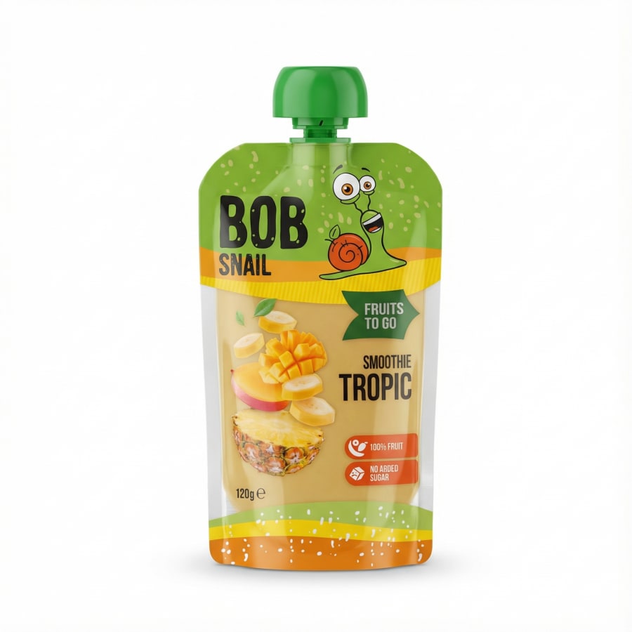 Bob Snail tropískur smúði banani-ananas-mangó 120 g