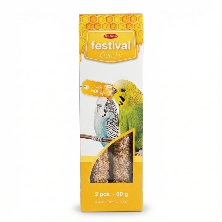 Best Friend Festival stökktar fræstangir með hunangi 60 g