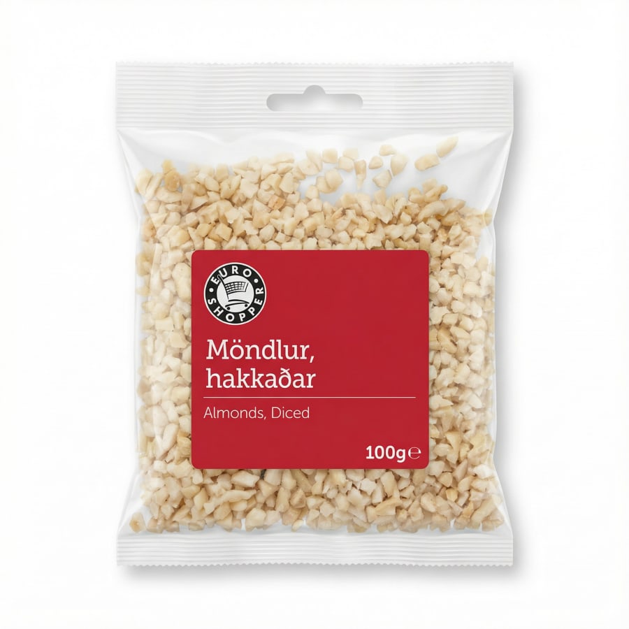 Möndlur, hakkaðar