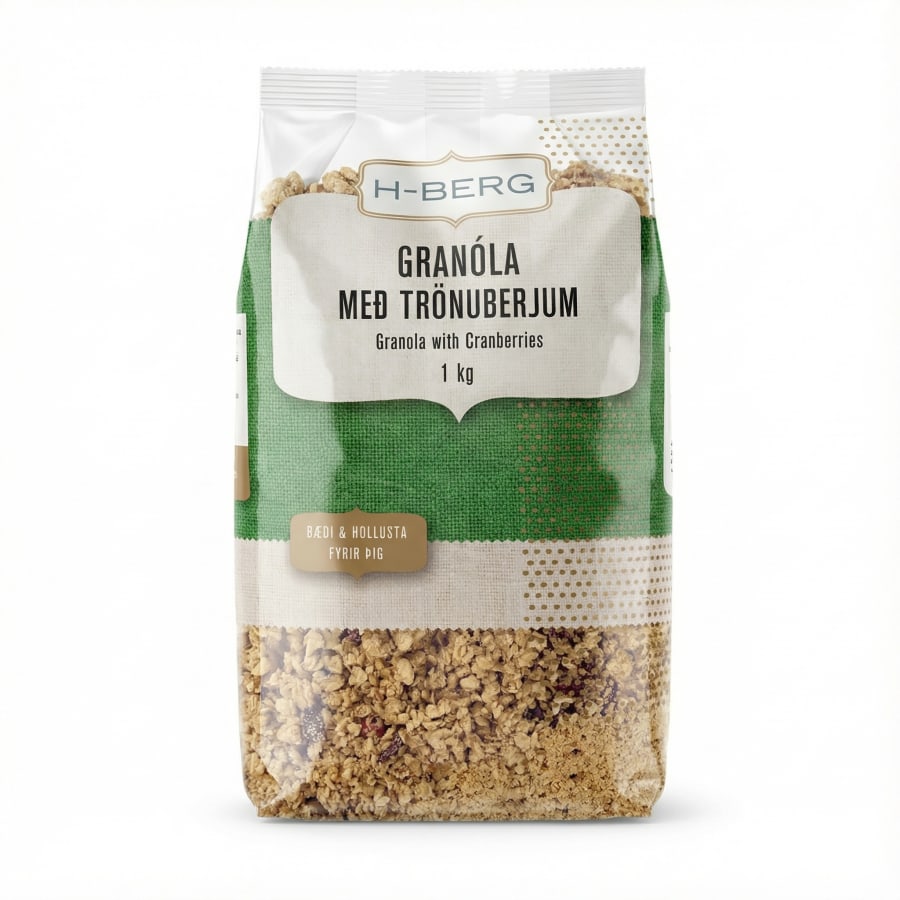 Granóla með trönuberjum