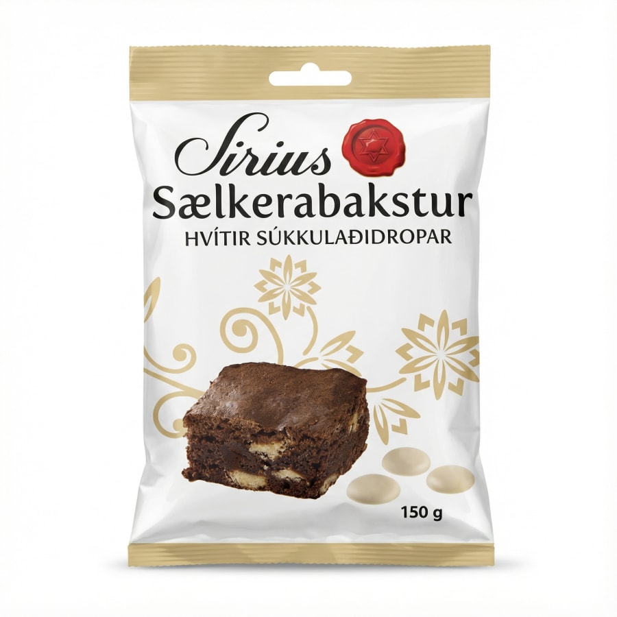Sættgerabakstur hvíti súkkulaðidropar