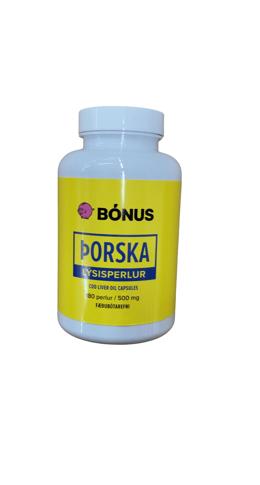 Bónus Þorska Lýsisperlur 500 mg 180 stk