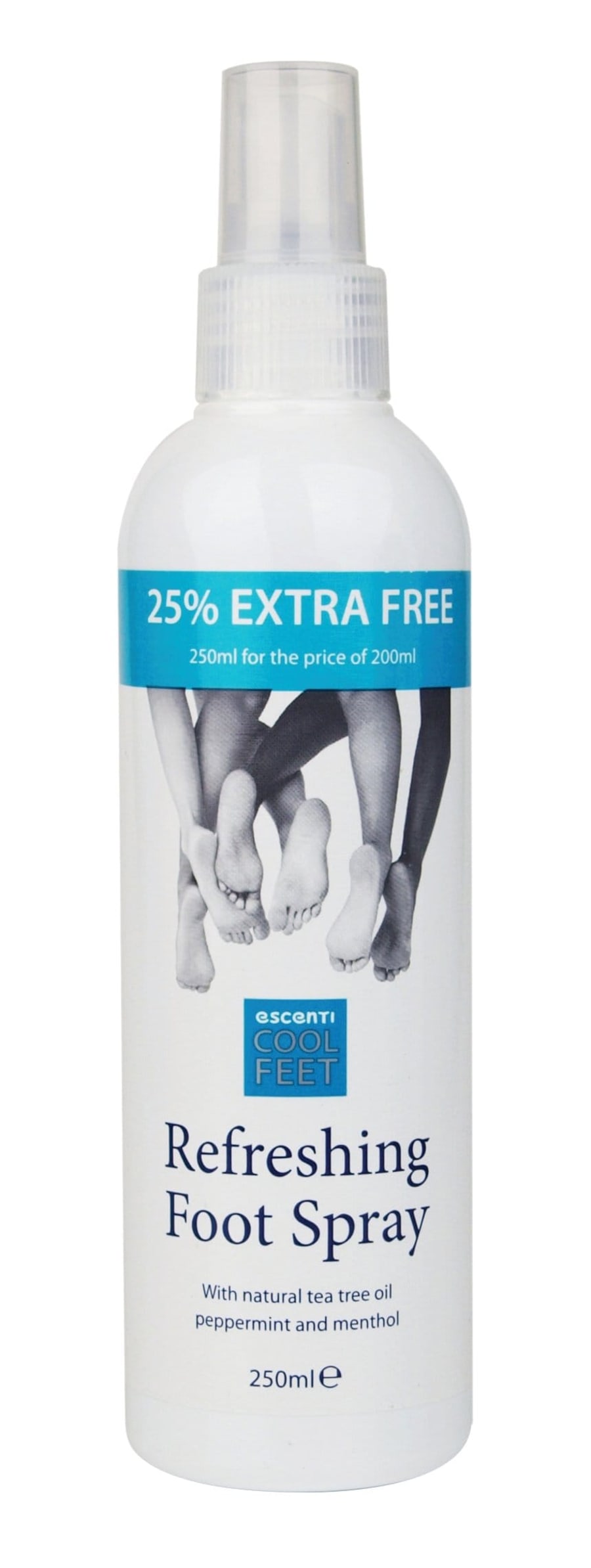 Escenti Cool Feet frískandi fótasprey 250 ml
