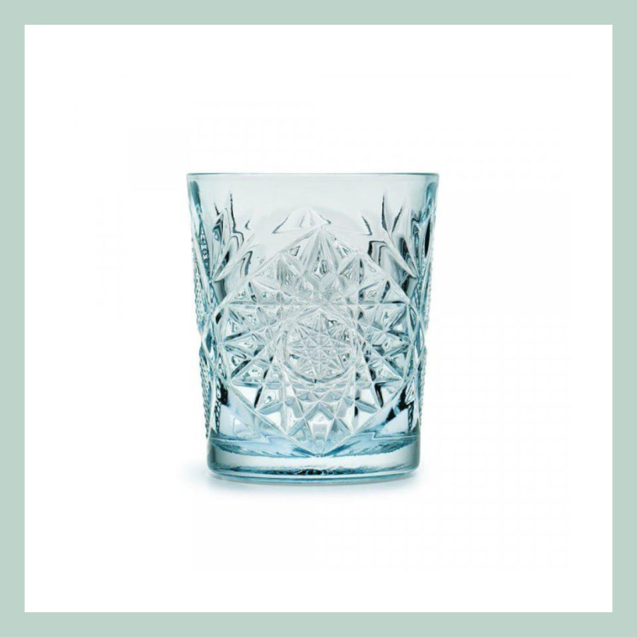 Hobstar glas – Sky Blue