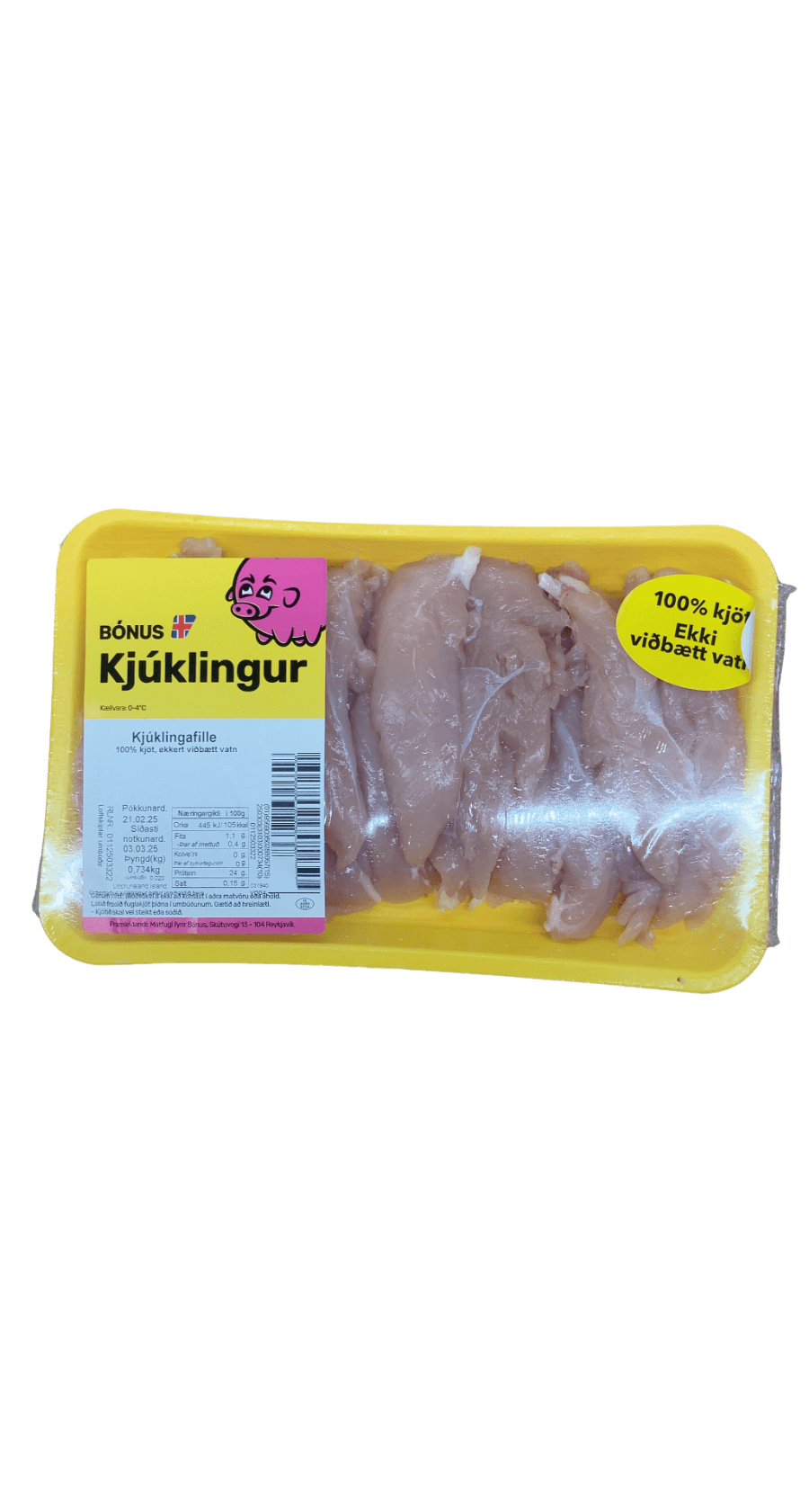 Bónus+ Kjúklingafille 734 g