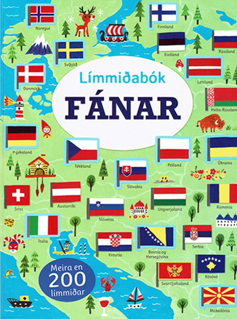Fánar- límmiðabók