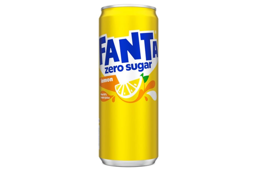 Fanta Lemon án sykurs 330 ml (Dós)