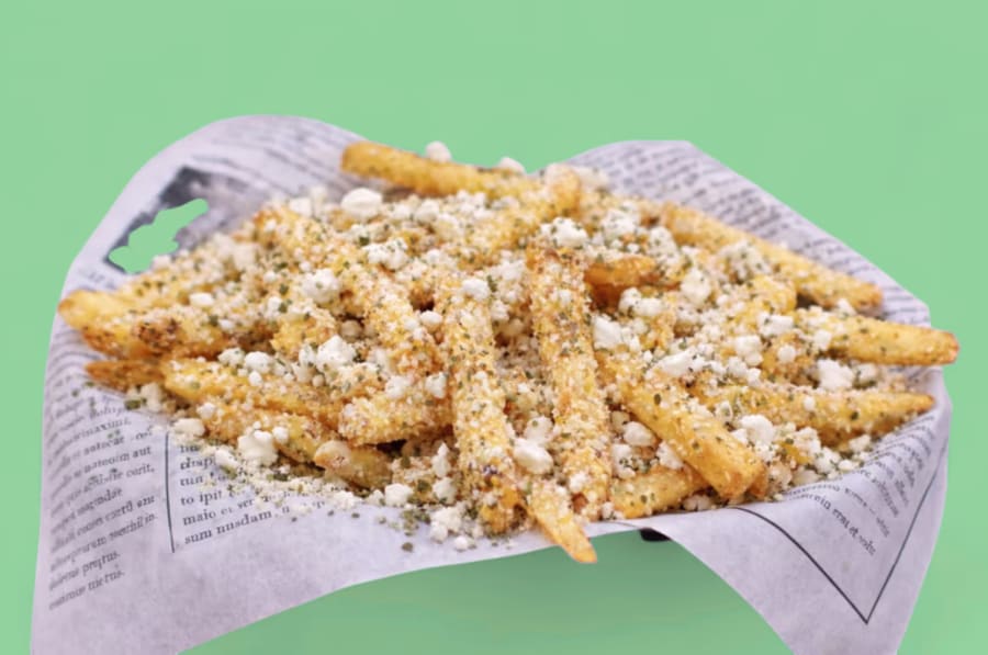 Feta Fries and Oregano