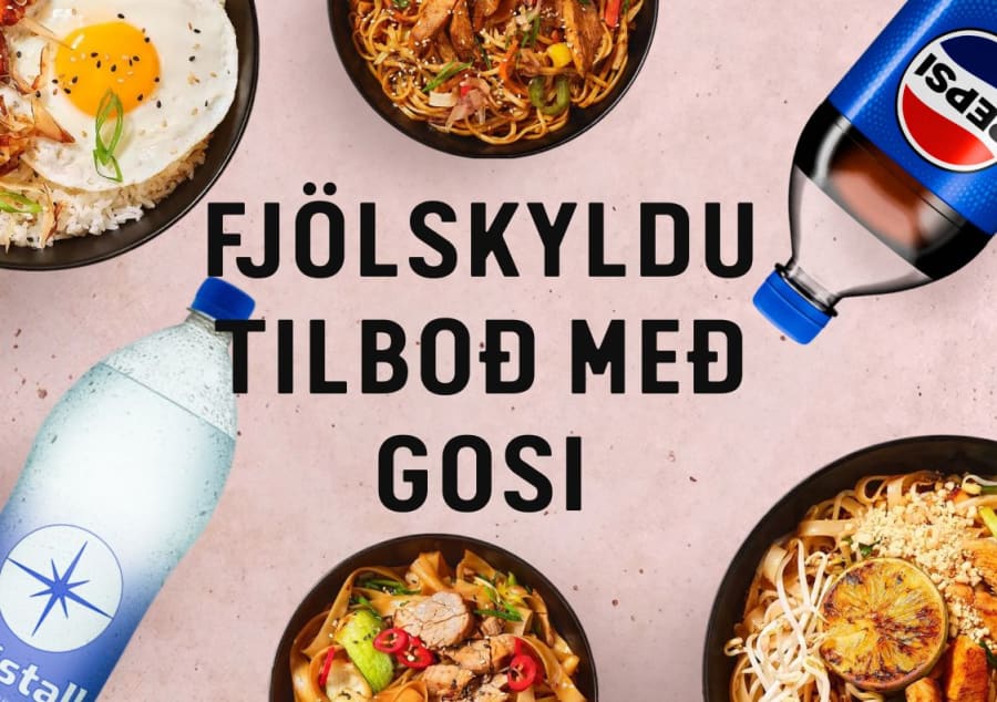 Fjölskyldutilboð með gosi