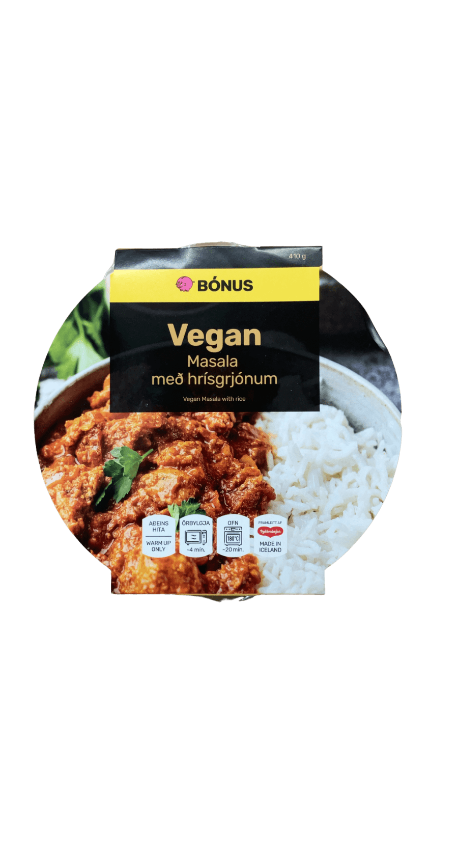 Bónus Vegan Masala með hrísgrjónum 410 g