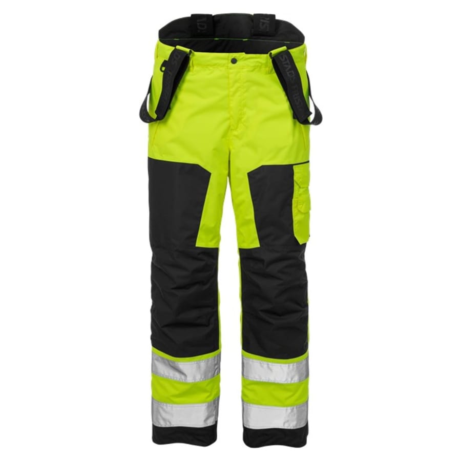 Fristads Airtech vetrarbuxur HiViz gular/svartar