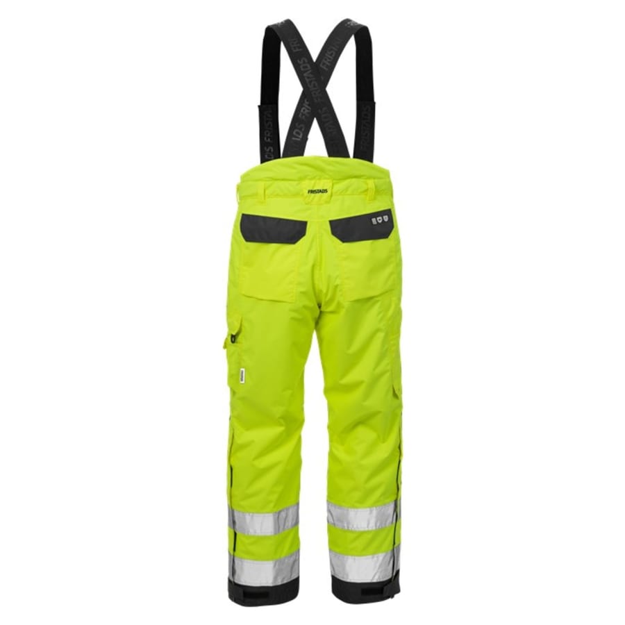 Fristads Airtech vetrarbuxur HiViz gular/svartar
