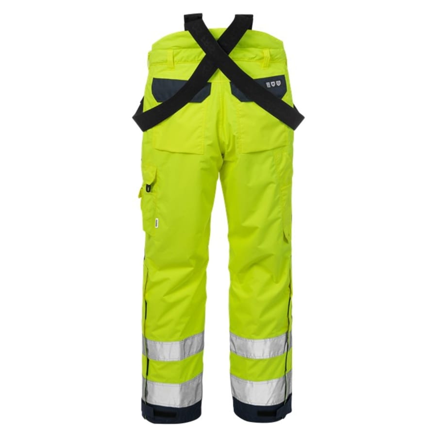 Fristads Airtech vetrarbuxur HiViz gular/svartar