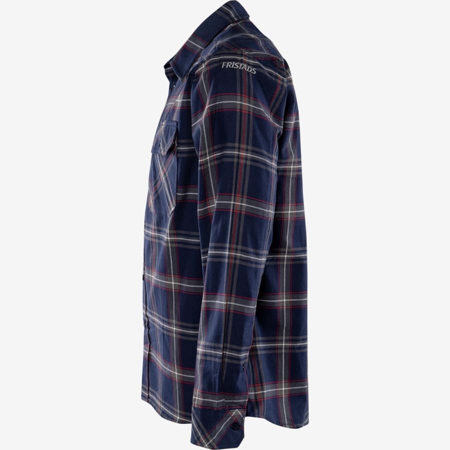 Fristads flannel skyrta blá köflótt
