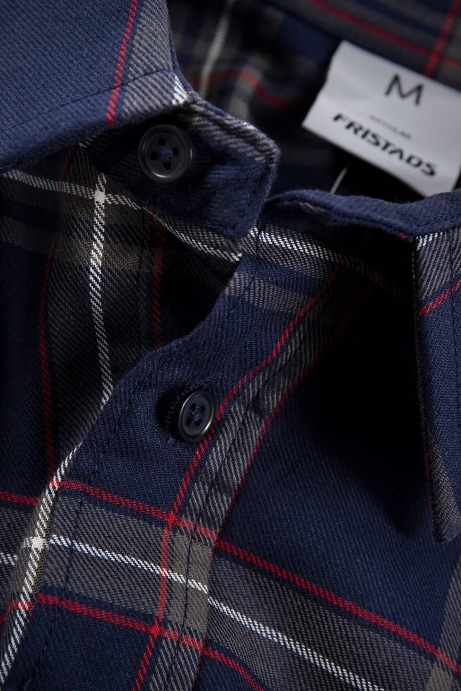 Fristads flannel skyrta blá köflótt