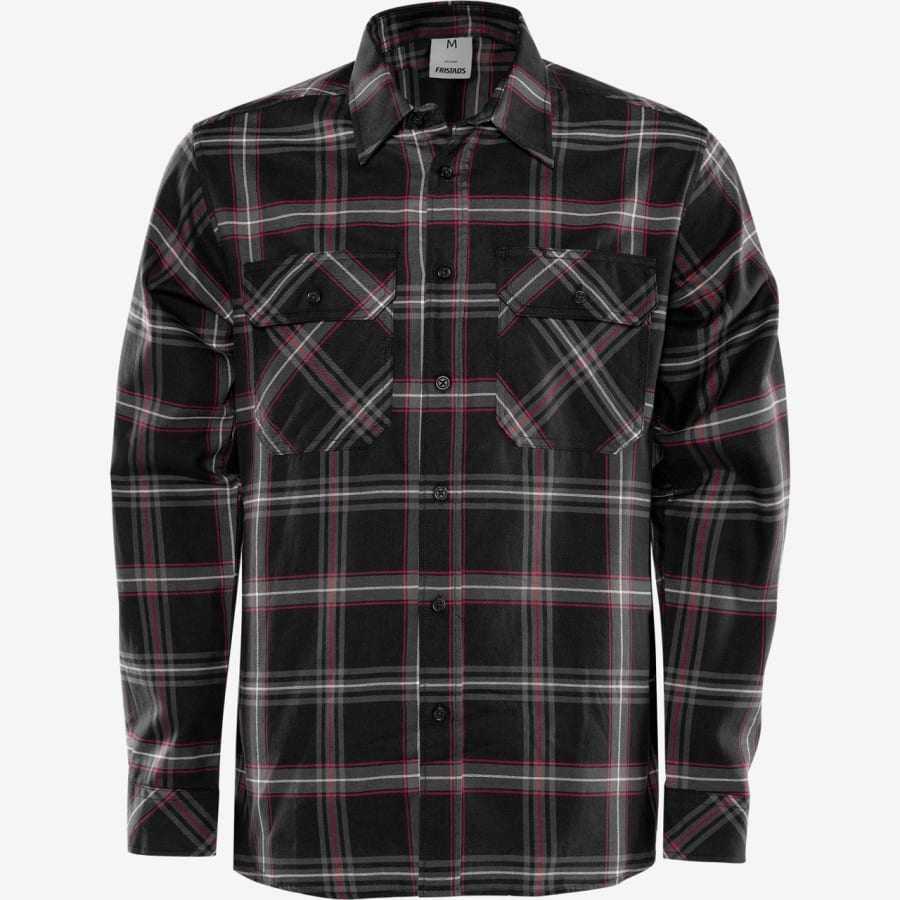 Fristads flannel skyrta svört köflótt