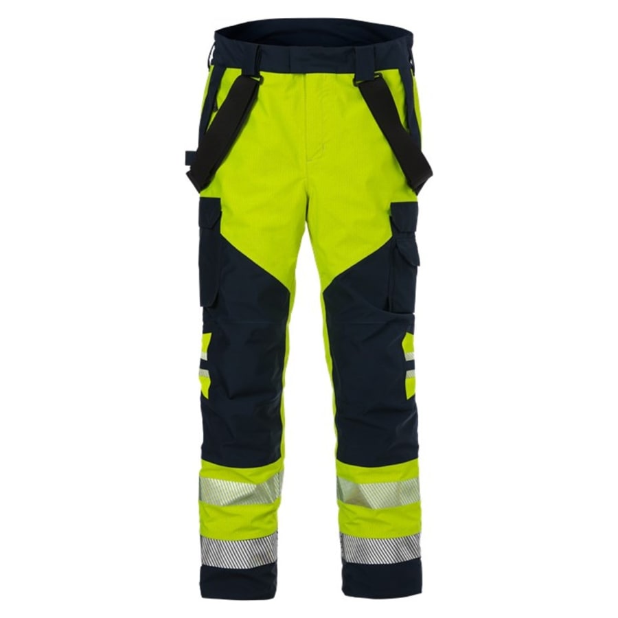 Fristads Hitaþolnar buxur Gore-Tex HiViz gular/navy