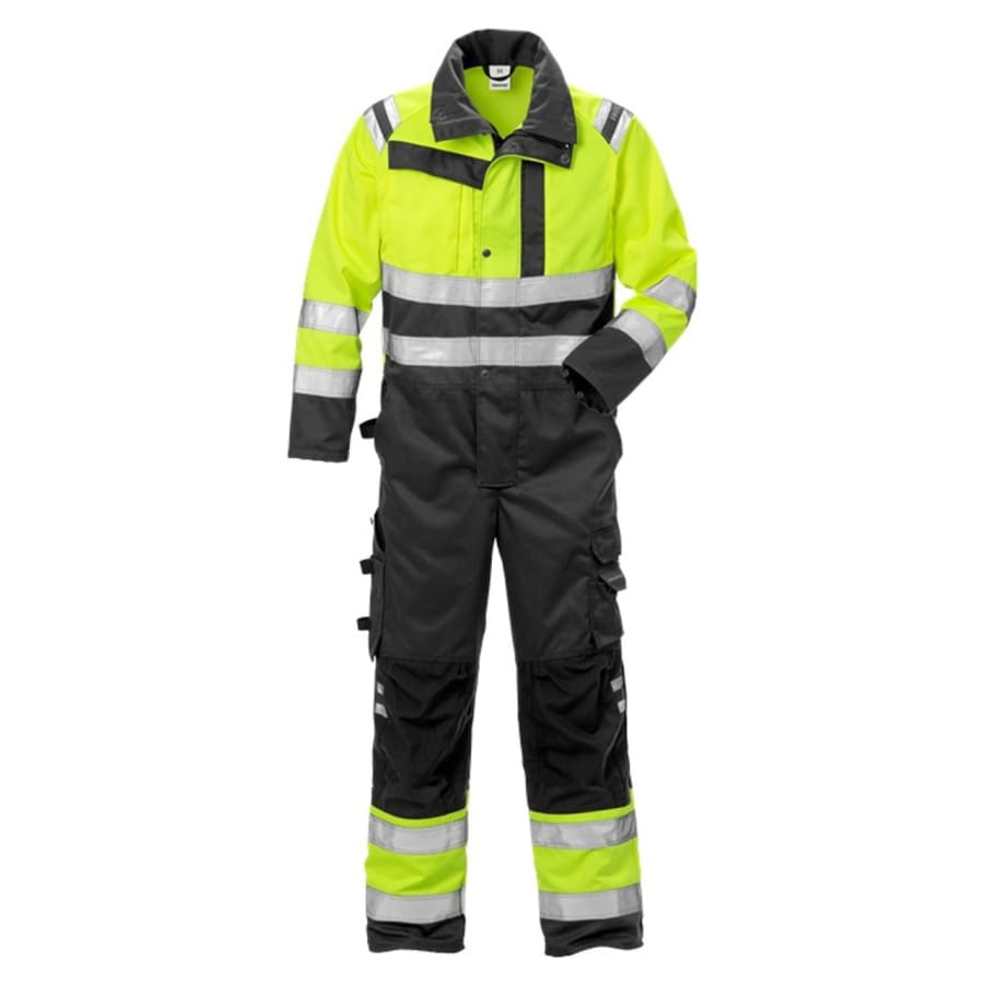 Fristads samfestingur HiViz gulur/svartur