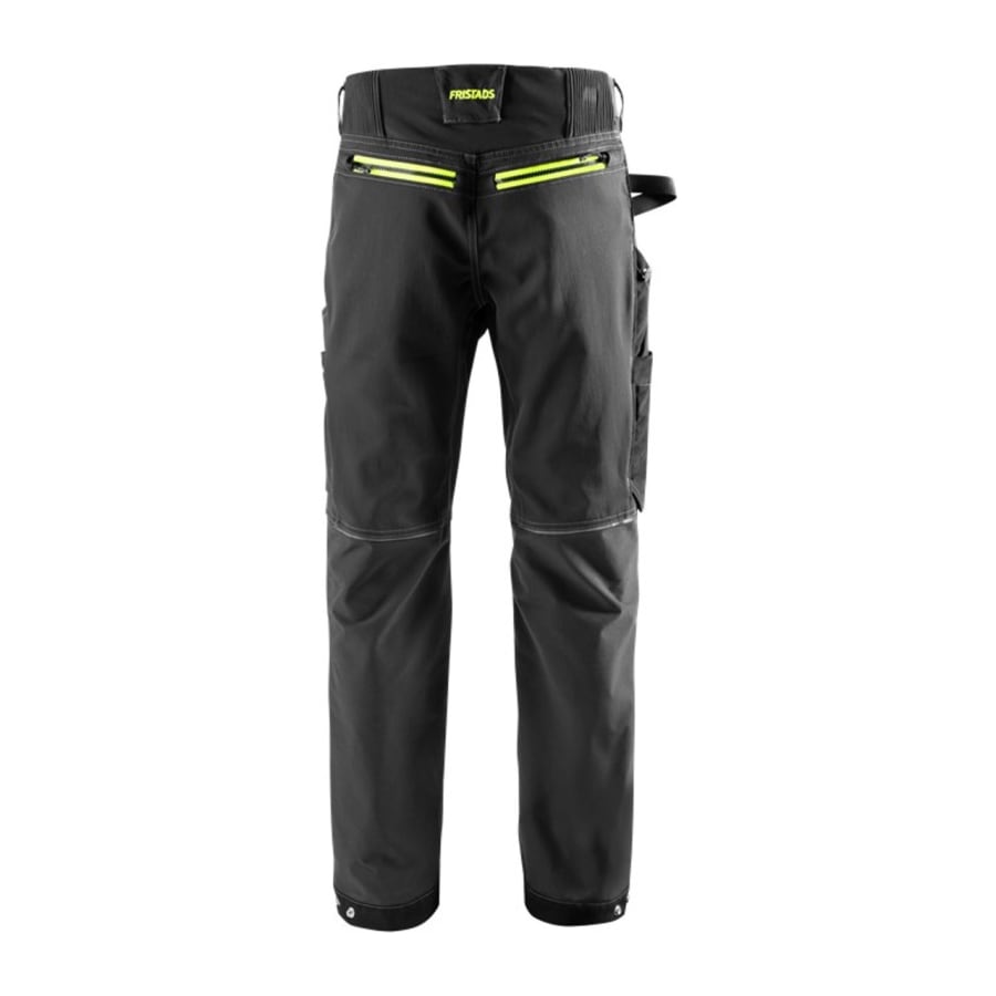 Fristads Tyresta buxur stretch svartar/HiViz gular