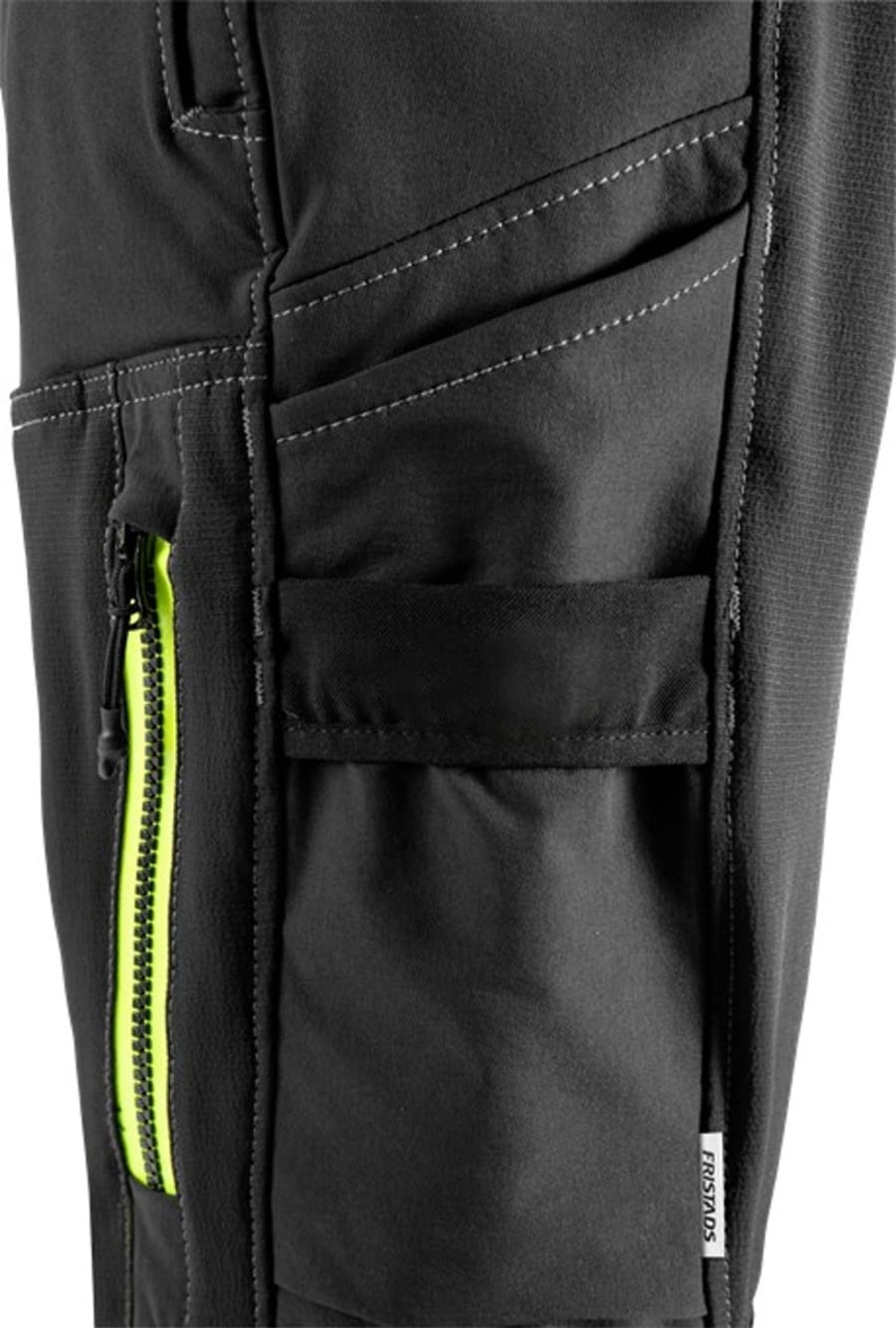 Fristads Tyresta buxur stretch svartar/HiViz gular