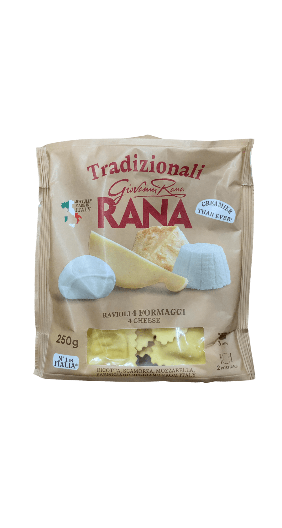 Giovanni Rana hefðbundin ravioli með 4 ostum 250 g